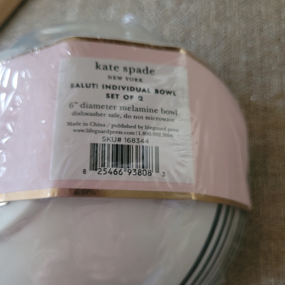 Kate Spade New York melamine bowls, set of 2 - Picture 3 of 6